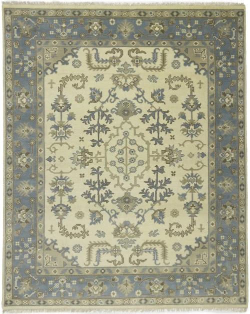 Muted Colors Floral Traditional 8X10 Oushak Oriental Rug