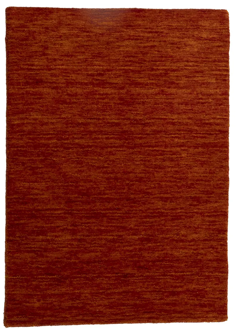 Orange Red Solid Gabbeh Modern Rug in All Size