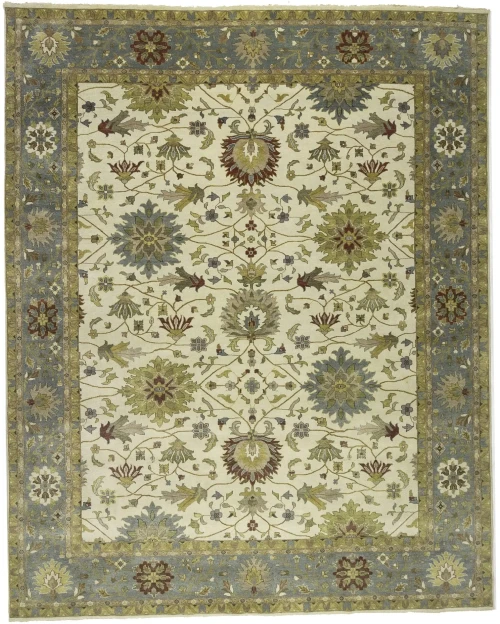 Cream Floral Osh Chobi 12X15 Peshawar Oriental Rug