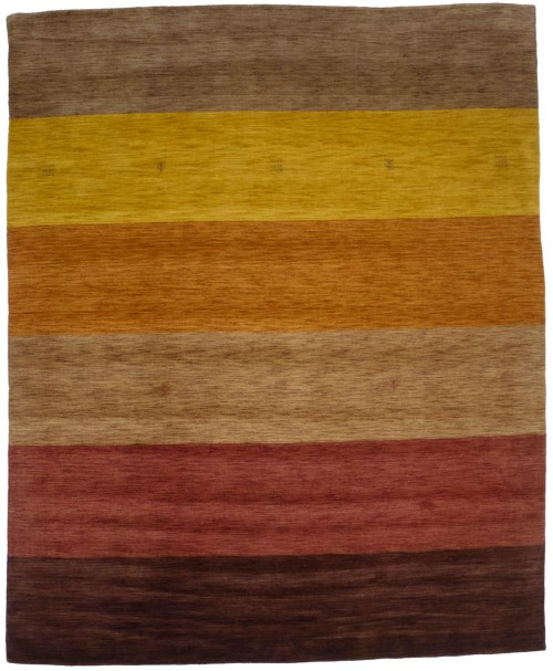 Multicolored Stripes 8X10 Oriental Modern Rug