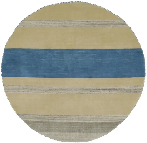 Multicolored Stripes 5X5 Lori Gabbeh Oriental Round Rug