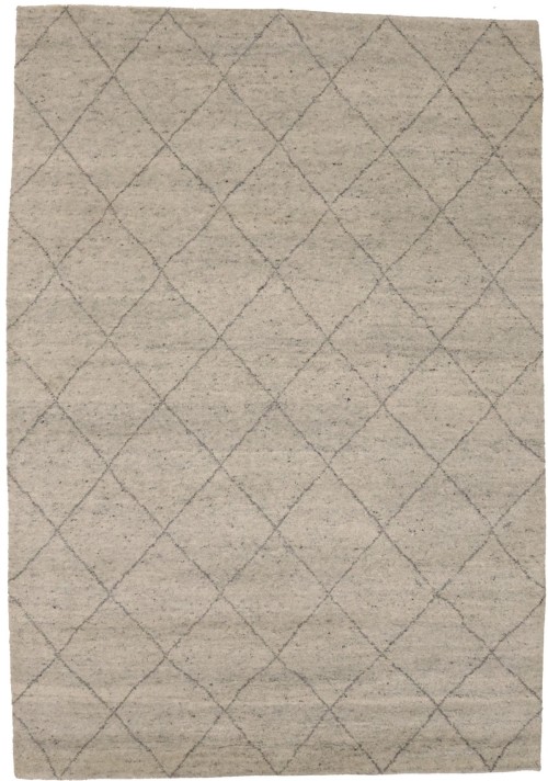 Cream Geometric Modern 6X9 Moroccan Style Oriental Rug