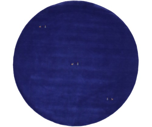 Royal Blue Tribal 6X6 Gabbeh Modern Round Rug