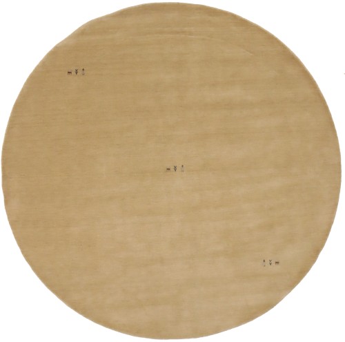 Beige Tribal 6X6 Gabbeh Modern Round Rug