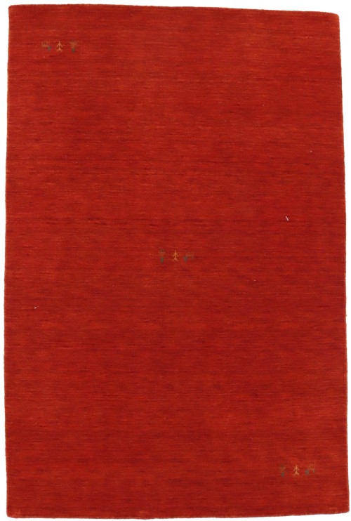 Orange-red Tribal 3X5 Gabbeh Modern Rug