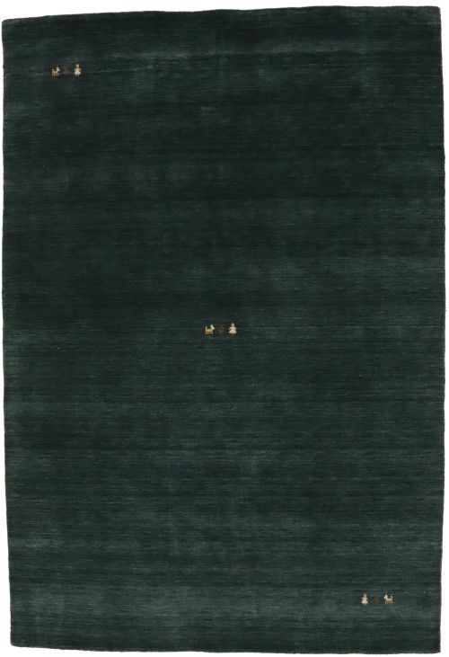 Dark Green Tribal 5X8 Gabbeh Modern Rug