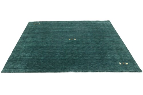 Dark Green Tribal 8X8 Gabbeh Modern Square Rug