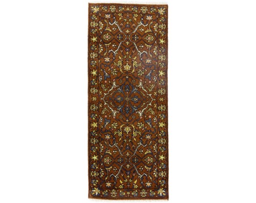 Rust Floral 2'8X6'5 Chobi Serapi Oriental Rug