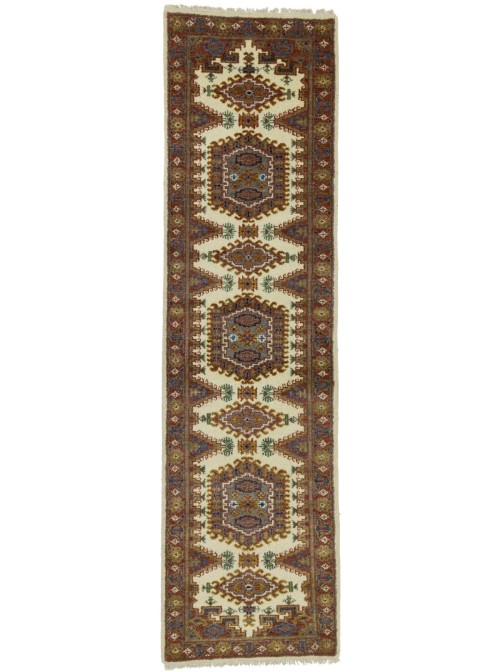 Cream Tribal 3X10 Indo-Viss Oriental Runner Rug