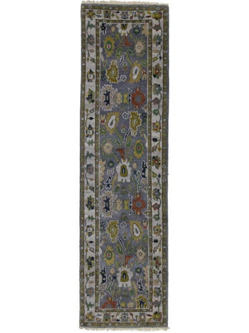 Floral Colorfast 2'7X9'7 Oushak Chobi Oriental Runner Rug