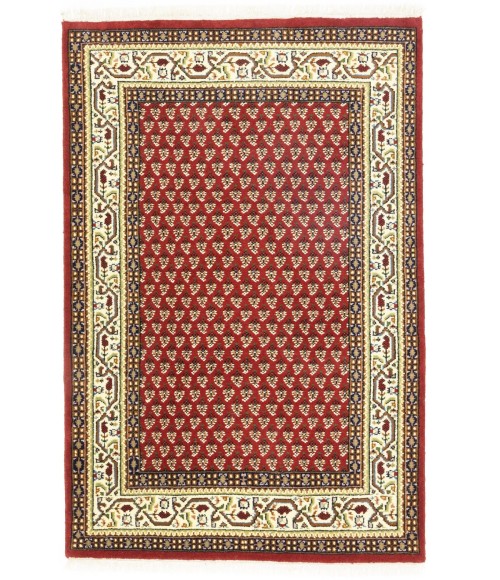 Red Floral 4X6 Indo Botemir Oriental Rug