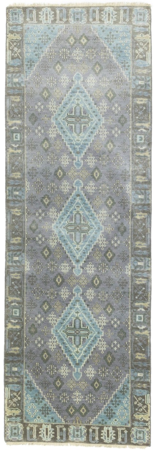 Taupe Tribal 3X8 Indo-Joshaghan Oriental Runner Rug