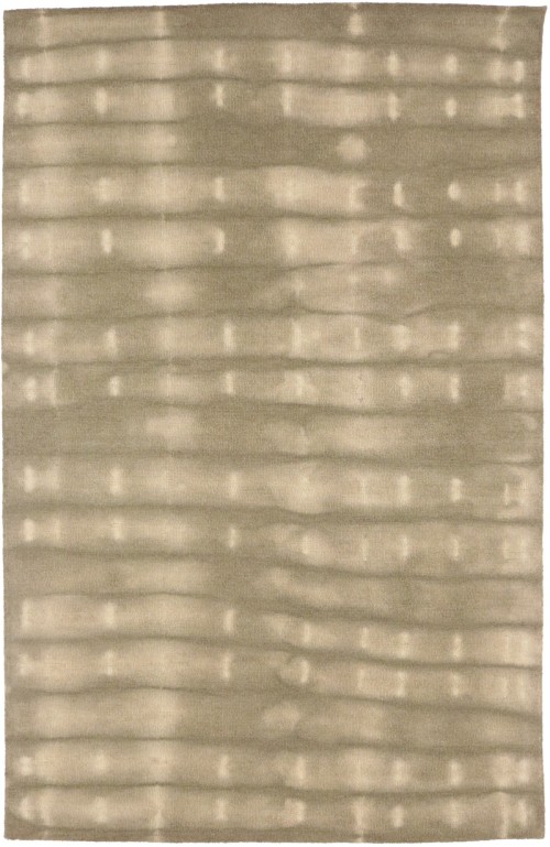 Beige/Khaki Tie-Dye 5X8 Hand-Tufted Modern Rug