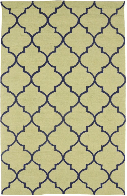 Golden Beige & Plum Trellis 5X8 Hand-Tufted Modern Rug