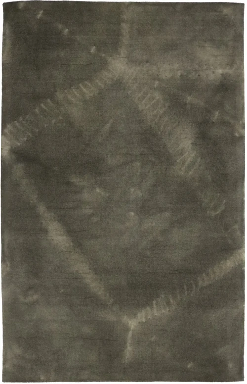 Dark Brown Tie-Dye 5X8 Hand-Tufted Modern Rug