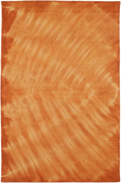 Solar Orange Tie-Dye 5X8 Hand-Tufted Modern Rug