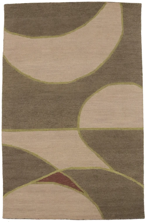 Multicolored Abstract 5X8 Hand-Tufted Modern Rug