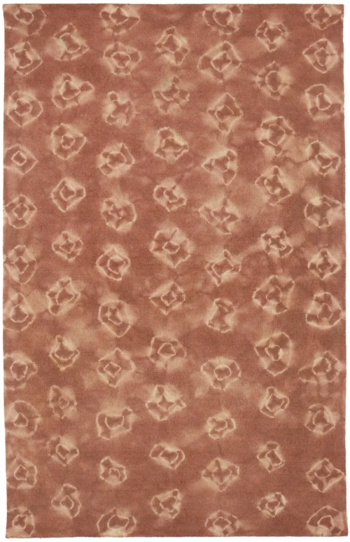 Rusty Brown Tie-Dye 5X8 Hand-Tufted Modern Rug