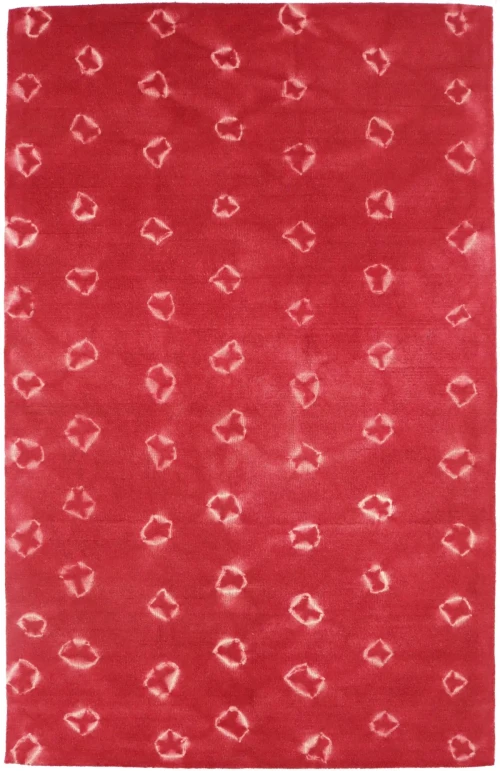 Fuchsia Tie-Dye 5X8 Hand-Tufted Modern Rug