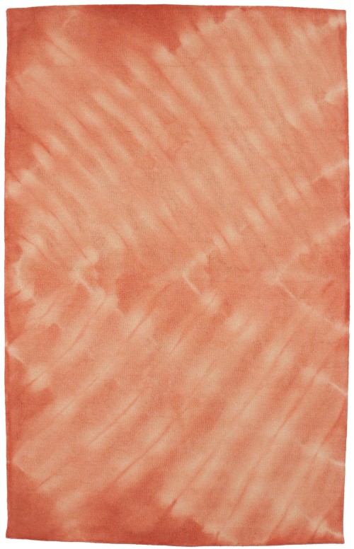 Coral Tie-Dye 5X8 Hand-Tufted Modern Rug