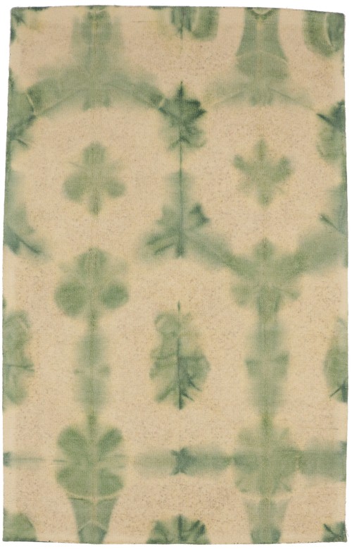 Green Tie-Dye 5X8 Hand-Tufted Modern Rug