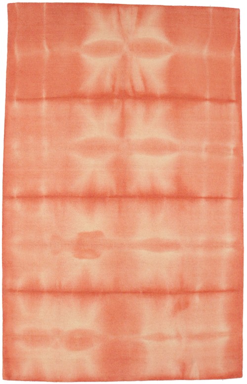 Coral Tie-Dye 5X8 Hand-Tufted Modern Rug