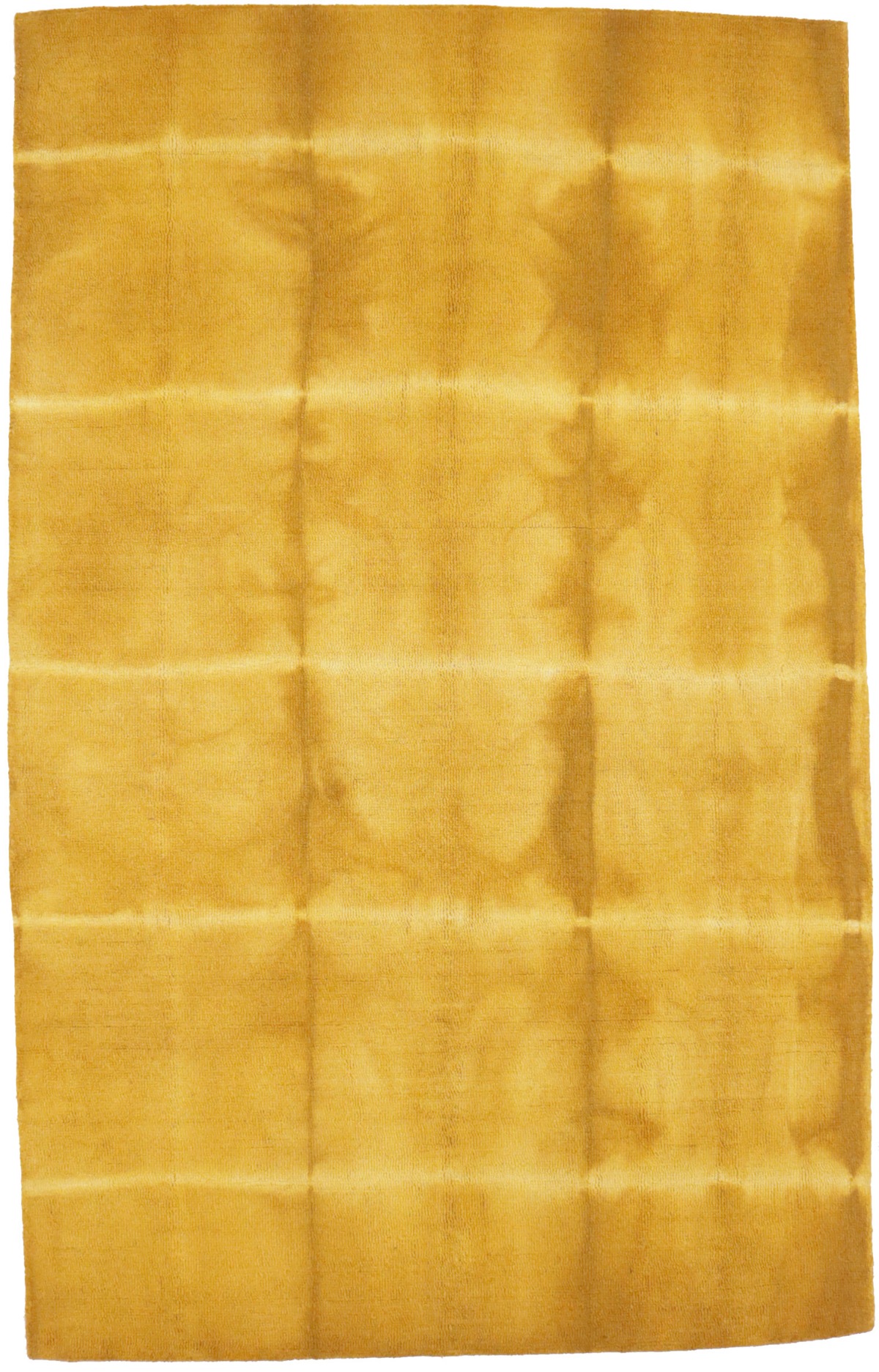 Gold Tie-Dye 5X8 Hand-Tufted Modern Rug