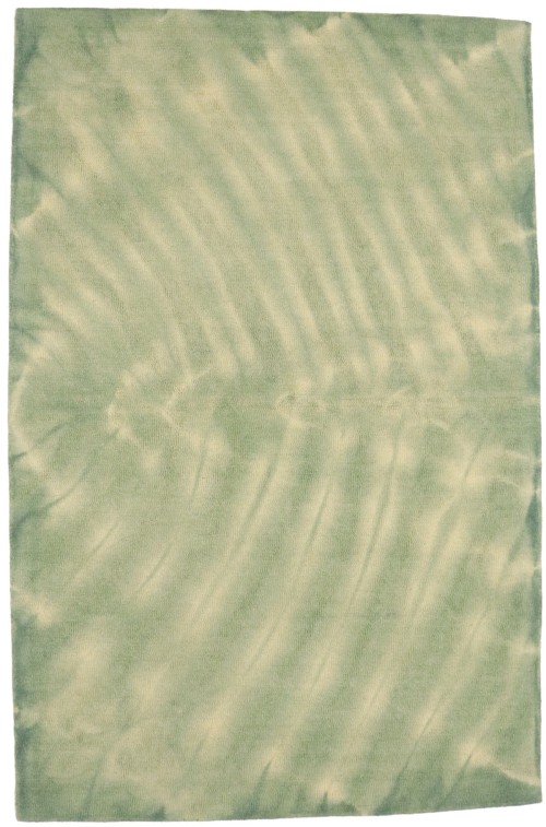 Green Tie-Dye 5X8 Hand-Tufted Modern Rug