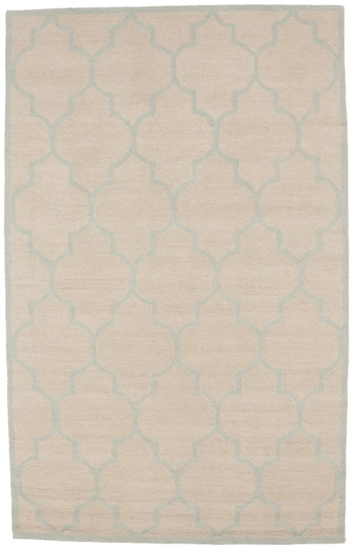 Cream Trellis 5X8 Hand-Tufted Modern Rug