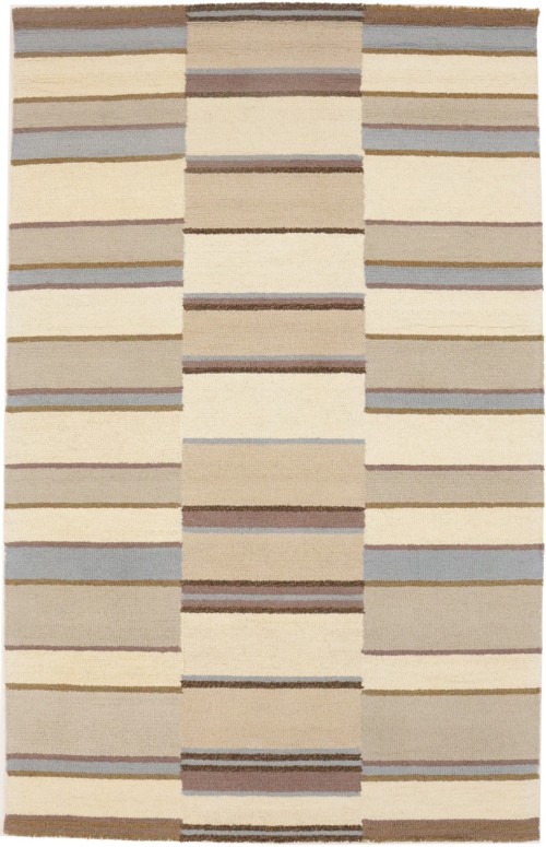 Multicolored Stripes 5X8 Hand-Tufted Modern Rug