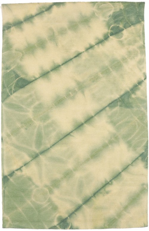 Green Tie-Dye 5X8 Hand-Tufted Modern Rug