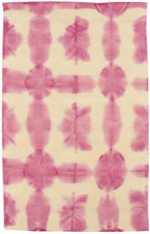 Fuchsia Tie-Dye 5X8 Hand-Tufted Modern Rug