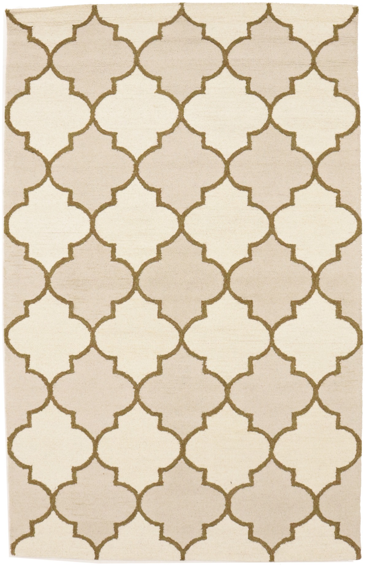 Multicolored Trellis 5X8 Hand-Tufted Modern Rug