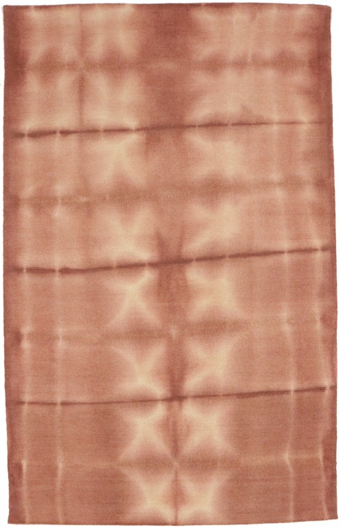 Rust Tie-Dye 5X8 Hand-Tufted Modern Rug