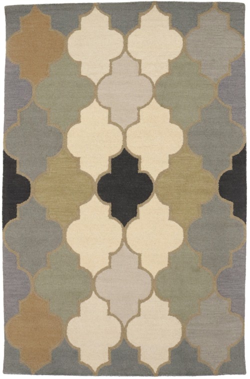 Multicolored Trellis 5X8 Hand-Tufted Modern Rug