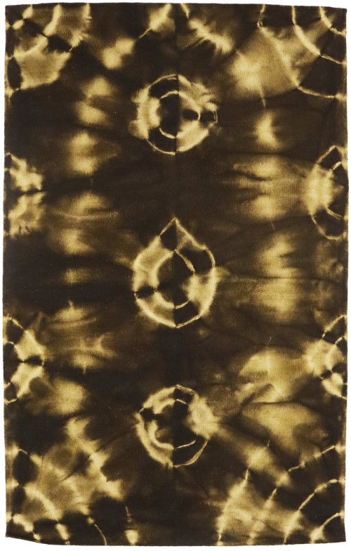 Dark Brown Tie-Dye 5X8 Hand-Tufted Modern Rug