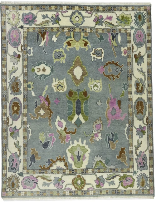 Floral Colorfast 8X10 Oushak Chobi Oriental Rug