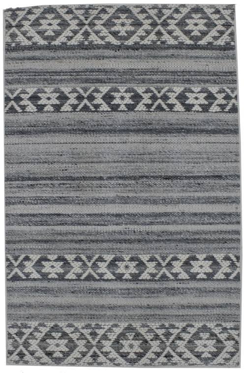 Multicolored Geometric 2X3 Hand-Tufted Modern Rug