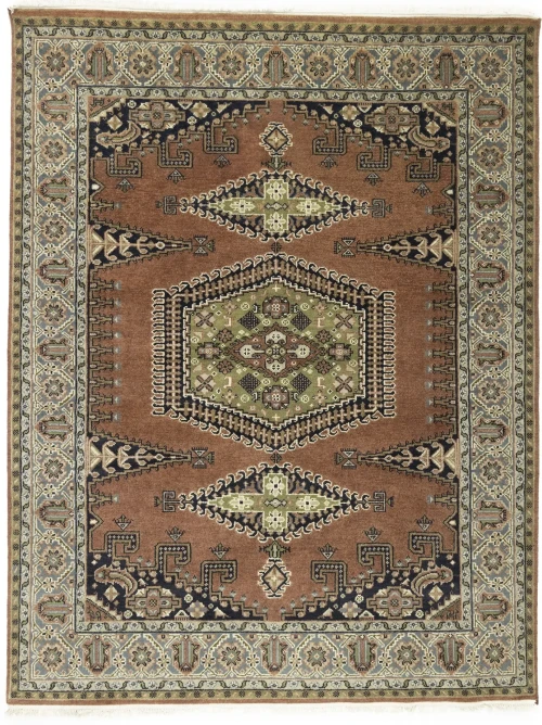 Rust Tribal 8X10 Indo-Viss Oriental Rug