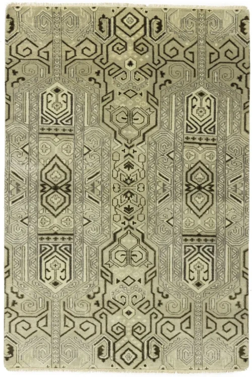 Beige 4X6 Contemporary Rug