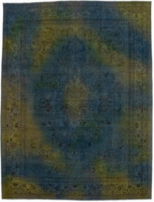 Overdyed Antique 10X13 Tabriz Persian Rug