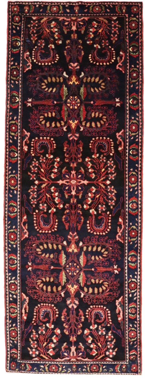 Vintage Tribal Floral 4X10 Lilian Persian Runner Rug