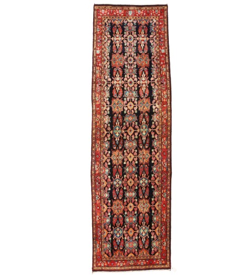 Vintage Floral 4X13 Mahal Persian Runner Rug