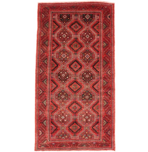 Vintage Red Tribal 5X10 Shiraz Lori Persian Rug