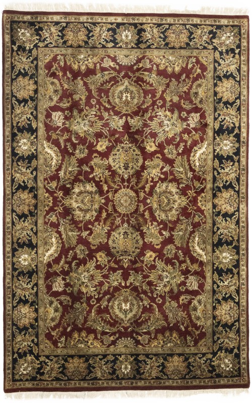 Red Floral Classic 6X9 Agra Jaipur Oriental Rug