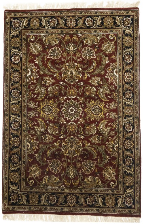 Red Floral Classic 4X6 Agra Jaipur Oriental Rug