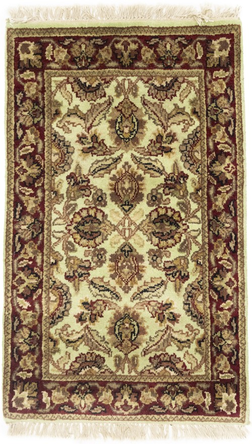 Light Green Floral Classic 2X3 Agra Jaipur Oriental Rug