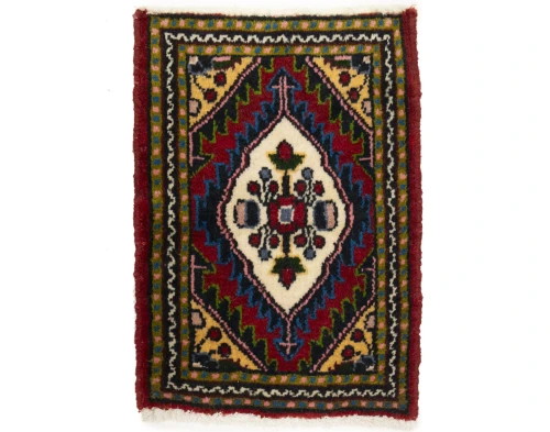 Semi Antique Red Tribal 1X2 Hamedan Persian Oriental Rug
