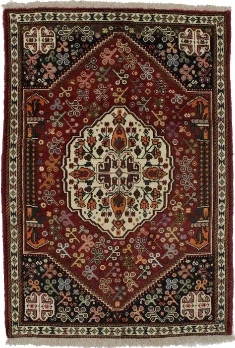 Red Tribal 3X5 Shiraz Persian Rug