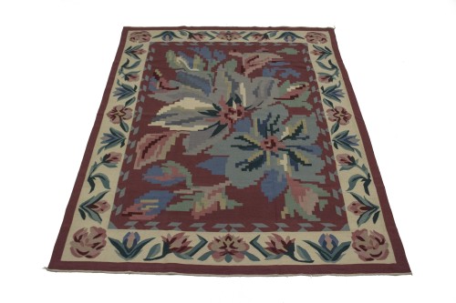 Floral Dhurrie 8X10 Chinese Oriental Rug